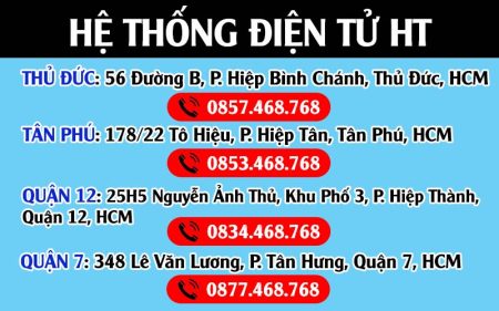 Thông tin liên hệ các chi nhánh sửa tivi tại nhà TPHCM của Điện tử HT
