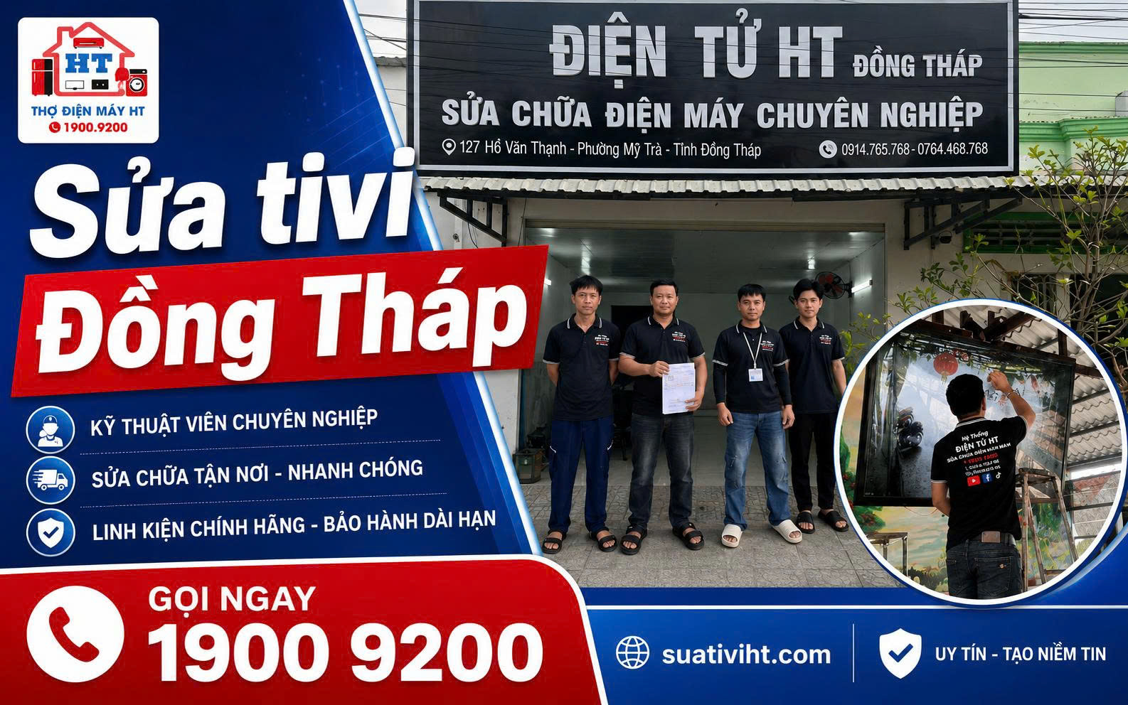 Sửa tivi tại Đồng Tháp 8 Dịch vụ sửa Tivi Đồng Tháp tại nhà - Hệ Thống Điện Tử HT.