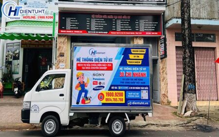 Xe vận chuyển khi sửa chữa vệ sinh máy lạnh tại Đồng Nai