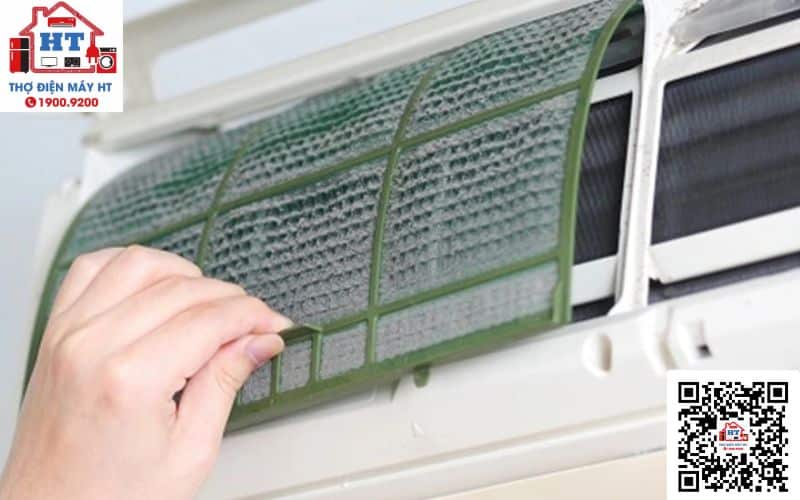 Sửa Máy Lạnh Tại Nhà Bình Tân | Kỹ Thuật HT Kiểm Tra Lỗi 15 Vệ sinh lưới lọc ở máy lạnh