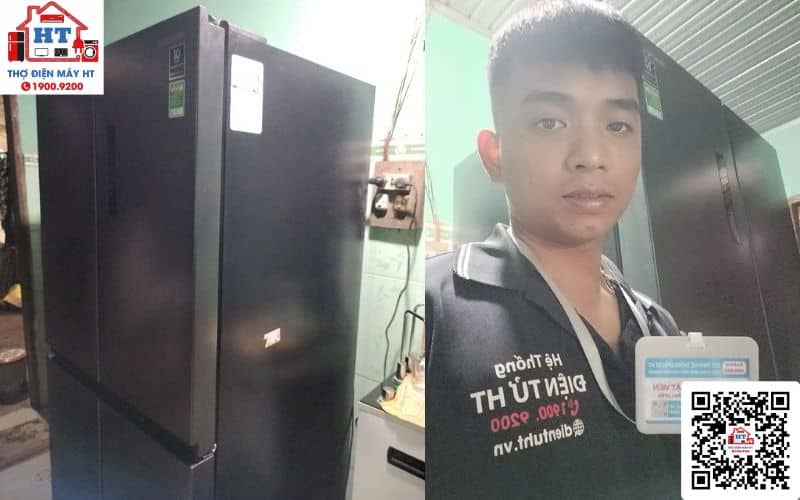 Kỹ thuật viên sửa tủ lạnh tại nhà ở Bình Tân 