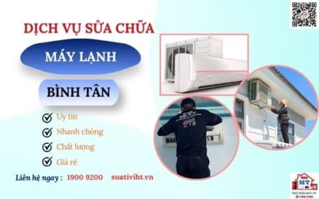 Sửa máy lạnh tại nhà Bình Tân - Điện Tử HT