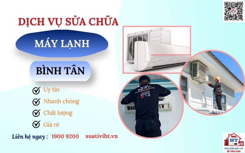 Sửa Máy Lạnh Tại Nhà Bình Tân | Kỹ Thuật HT Kiểm Tra Lỗi 10 Sửa máy lạnh tại nhà Bình Tân - Điện Tử HT