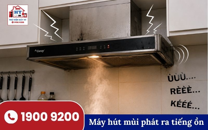Sửa Máy Hút Mùi Đồng Tháp: Khắc phục lỗi không chạy, hút yếu 6 Sửa máy hút mùi phát ra tiếng ồn.