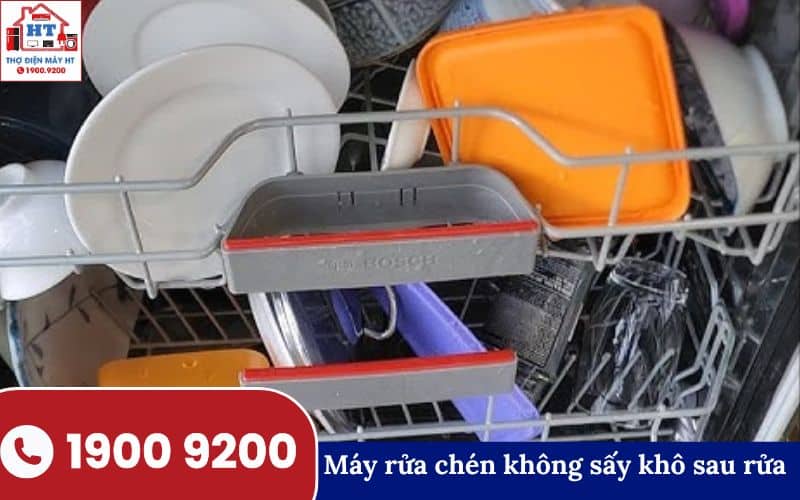 Phương án kiểm tra và xử lý lỗi máy rửa chén Kiểm tra hệ thống sấy khô của máy rửa chén khi gặp lỗi không sấy khô sau khi rửa.
