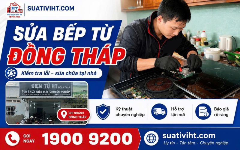 Dịch vụ sửa bếp từ tại Đồng Tháp.