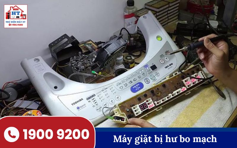 Nguyên nhân máy giặt hoạt động bất thường Kiểm tra bo mạch máy giặt khi gặp lỗi không hoạt động hoặc hiển thị mã lỗi