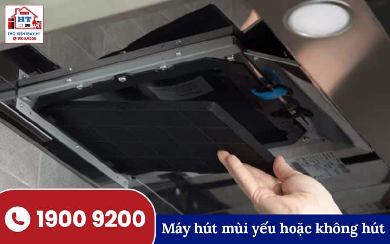 Kiểm tra động cơ máy hút mùi khi gặp sự cố hút yếu hoặc không hoạt động.