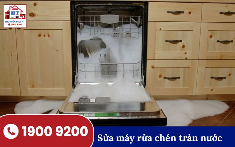 Sửa máy rửa chén bị rò rì, chảy nước ra sàn tại Quảng Trị.