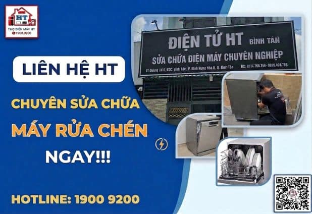 Sửa máy rửa chén tận nhà Bình Tân