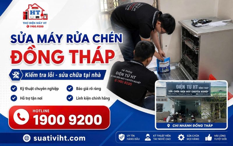 Dịch vụ sửa máy rửa chén tại Đồng Tháp chuyên nghiệp.