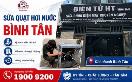 Sửa quạt hơi nước tại nhà ở Bình Tân - Hệ Thống Điện Tử HT