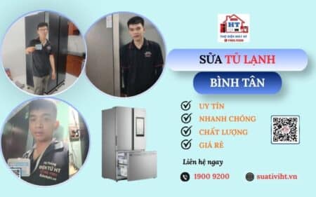 Sửa tủ lạnh tại nhà Bình Tân- Hệ Thống Điện Tử HT