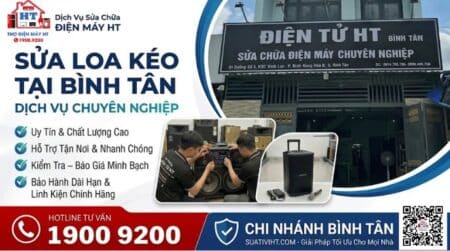 Sửa chữa loa kéo tại nhà Bình Tân