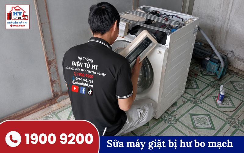 Sửa máy giặt tại An Giang 7 Kỹ thuật viên HT sửa bo mạch máy giặt tại nhà An Giang.