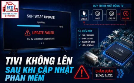 Tivi không lên sau cập nhật phần mềm: Firmware hay mainboard?