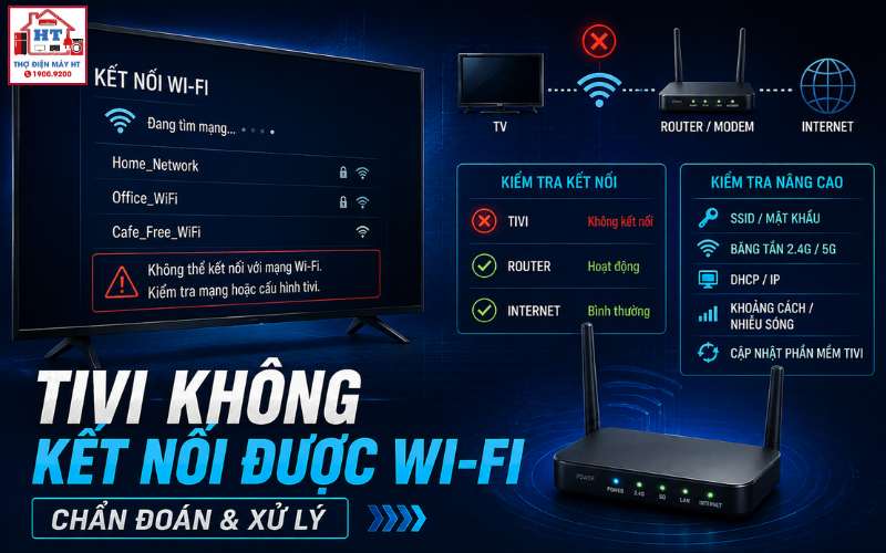 Tivi không kết nối được Wi-Fi: Khi nào nên nghi phần cứng? 1 Tivi không kết nối được Wi-Fi: Khi nào nên nghi phần cứng?