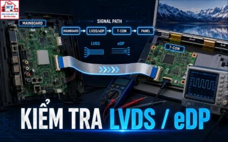 LVDS và eDP trên Tivi: Kiểm tra cáp hay tín hiệu thế nào?