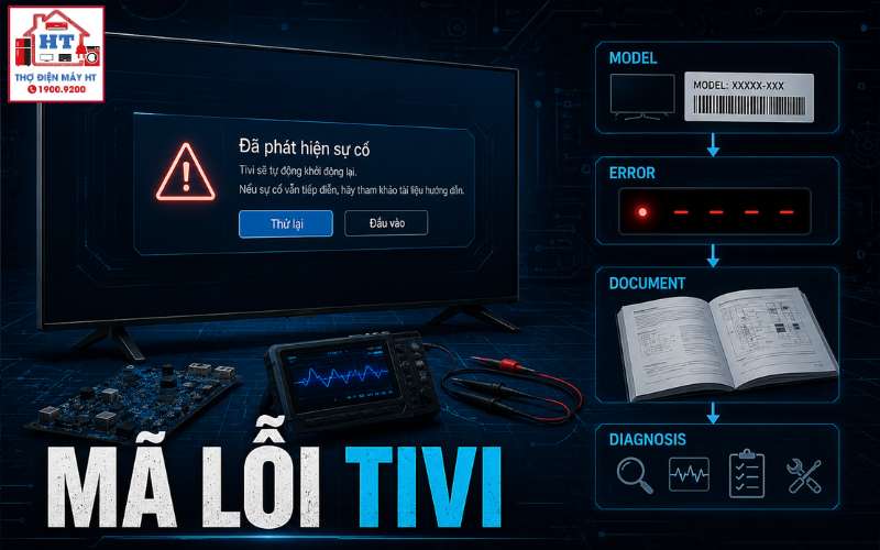 Mã lỗi Tivi: Đọc thế nào để không chẩn đoán nhầm?