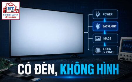 Tivi có đèn nền nhưng không có hình: Main, T-Con hay panel?