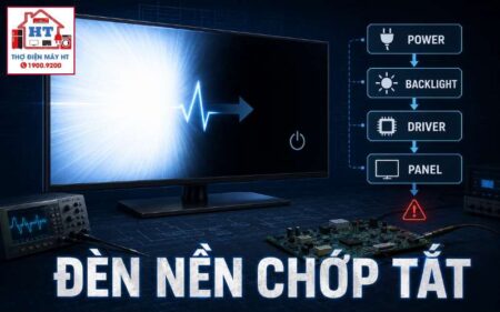 Tivi đèn nền chớp rồi tắt: LED, Driver hay lệnh bật?