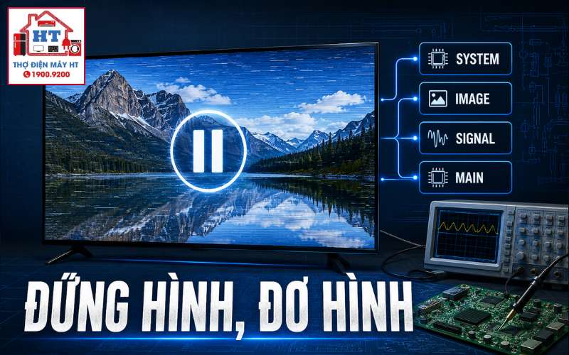 Tivi đang xem bị đứng hình: Phần mềm, main hay tín hiệu? 1 Tivi đang xem bị đứng hình: Phần mềm, main hay tín hiệu?