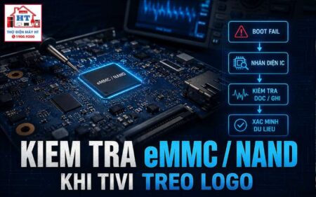 Tivi treo logo: Cách kiểm tra eMMC/NAND trước khi kết luận