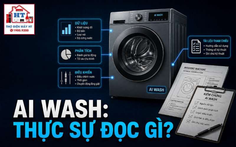 Samsung AI Wash: cảm biến nào tham gia nhận biết và điều khiển?