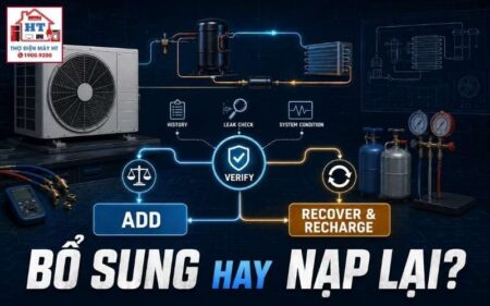 Bổ sung gas hay thu hồi nạp lại? Tiêu chí kỹ thuật