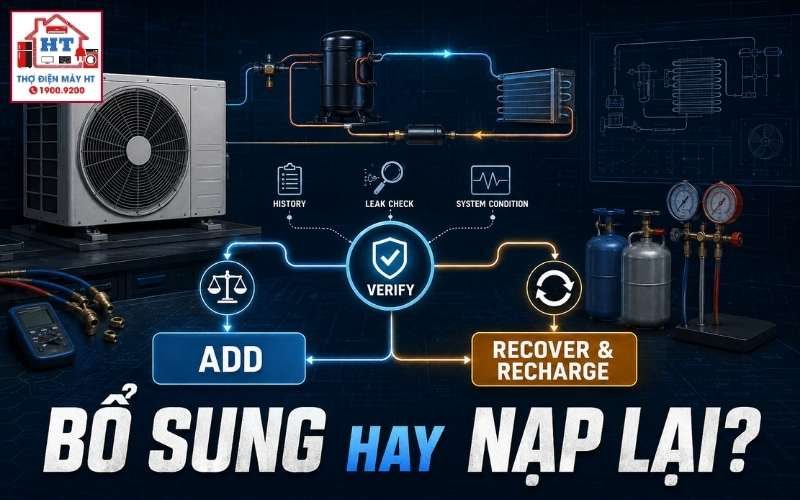 Bổ sung gas hay thu hồi nạp lại? Tiêu chí kỹ thuật 1 Bổ sung gas hay thu hồi nạp lại? Tiêu chí kỹ thuật
