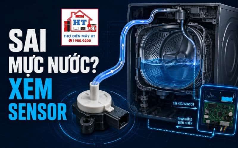 Cảm biến mực nước máy giặt: nguyên lý và đường chẩn đoán 1 Cảm biến mực nước máy giặt: nguyên lý và đường chẩn đoán