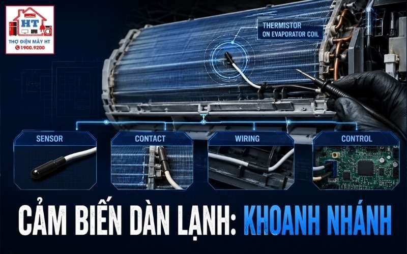 Cảm biến dàn lạnh máy lạnh: chẩn đoán bằng bảng R/T 1 Cảm biến dàn lạnh máy lạnh: chẩn đoán bằng bảng R/T