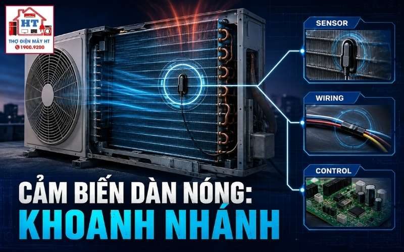 Cảm biến dàn nóng máy lạnh: chẩn đoán bằng bảng R/T 1 Cảm biến dàn nóng máy lạnh: chẩn đoán bằng bảng R/T