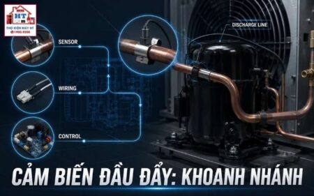 Cảm biến nhiệt độ đẩy máy nén: chẩn đoán theo model