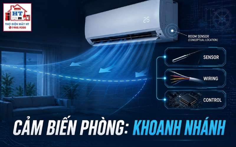Cảm biến nhiệt độ phòng máy lạnh: chẩn đoán bằng bảng R/T