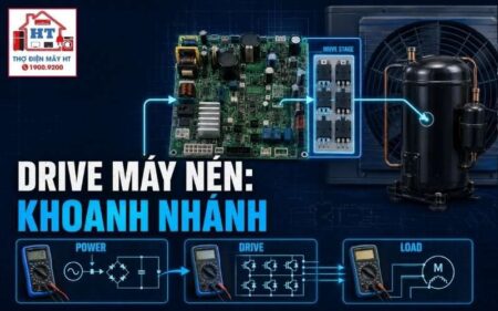 Drive máy nén inverter máy lạnh: chẩn đoán đường công suất