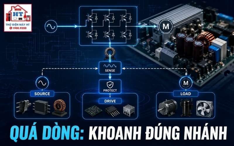 Cảm biến dòng/quá dòng máy lạnh: cách khoanh vùng lỗi 1 Cảm biến dòng/quá dòng máy lạnh: cách khoanh vùng lỗi