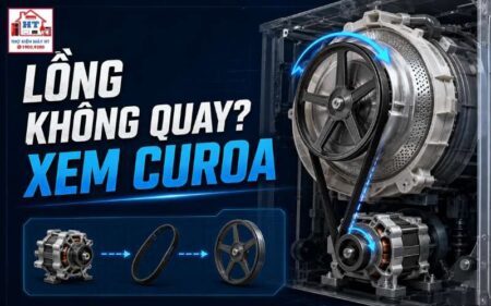 Dây curoa máy giặt: chẩn đoán trượt, lệch và truyền động