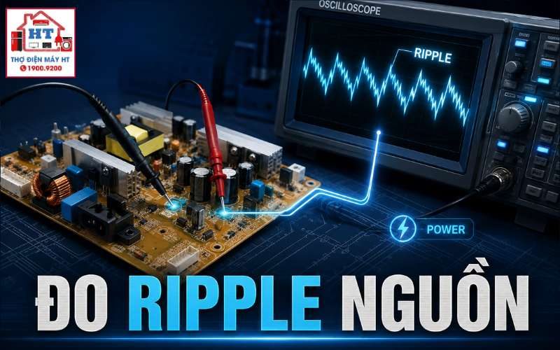 Cách đo Ripple nguồn Tivi bằng Oscilloscope mà không kết luận sai 1 Cách đo Ripple nguồn Tivi bằng Oscilloscope mà không kết luận sai