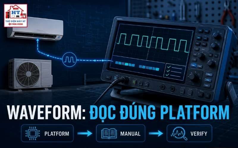 Waveform giao tiếp máy lạnh: đo bằng oscilloscope theo platform 1 Waveform giao tiếp máy lạnh: đo bằng oscilloscope theo platform