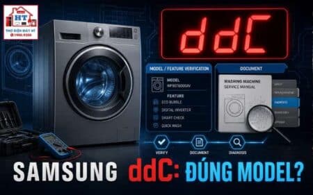Lỗi DDC máy giặt Samsung AddWash: chẩn đoán Add Door theo model