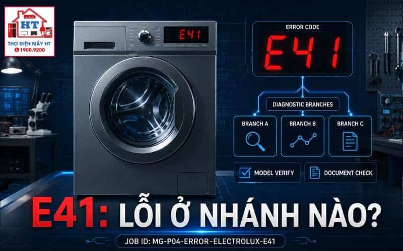 Lỗi E41 Electrolux EWM1100: chẩn đoán trạng thái cửa
