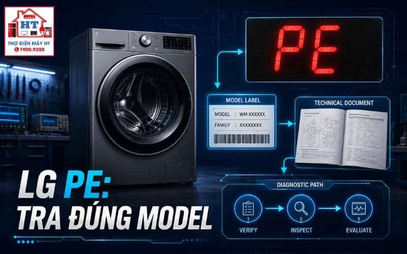 Lỗi PE máy giặt LG: kiểm tra cảm biến mực nước và wiring 1 Lỗi PE máy giặt LG: kiểm tra cảm biến mực nước và wiring