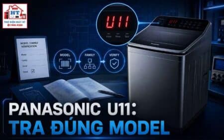 Lỗi U11 máy giặt Panasonic: chẩn đoán hệ thống thoát nước