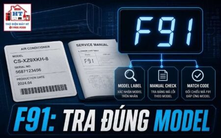 Lỗi F91 Panasonic: chẩn đoán theo model và tài liệu hãng