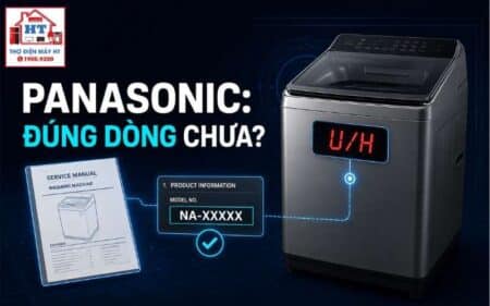 Mã lỗi máy giặt Panasonic: tra U/H theo đúng dòng máy