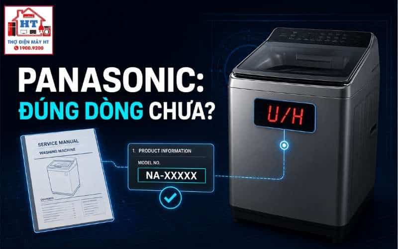 Mã lỗi máy giặt Panasonic: tra U/H theo đúng dòng máy 1 Mã lỗi máy giặt Panasonic: tra U/H theo đúng dòng máy