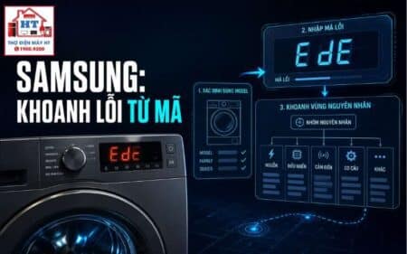 Mã lỗi máy giặt Samsung: tra 4C, 5C, dC theo đúng model