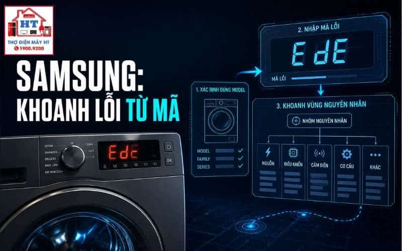 Mã lỗi máy giặt Samsung: tra 4C, 5C, dC theo đúng model 1 Mã lỗi máy giặt Samsung: tra 4C, 5C, dC theo đúng model