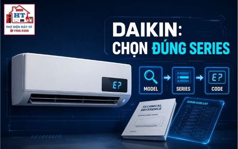 Mã lỗi máy lạnh Daikin: tra theo dòng máy và model